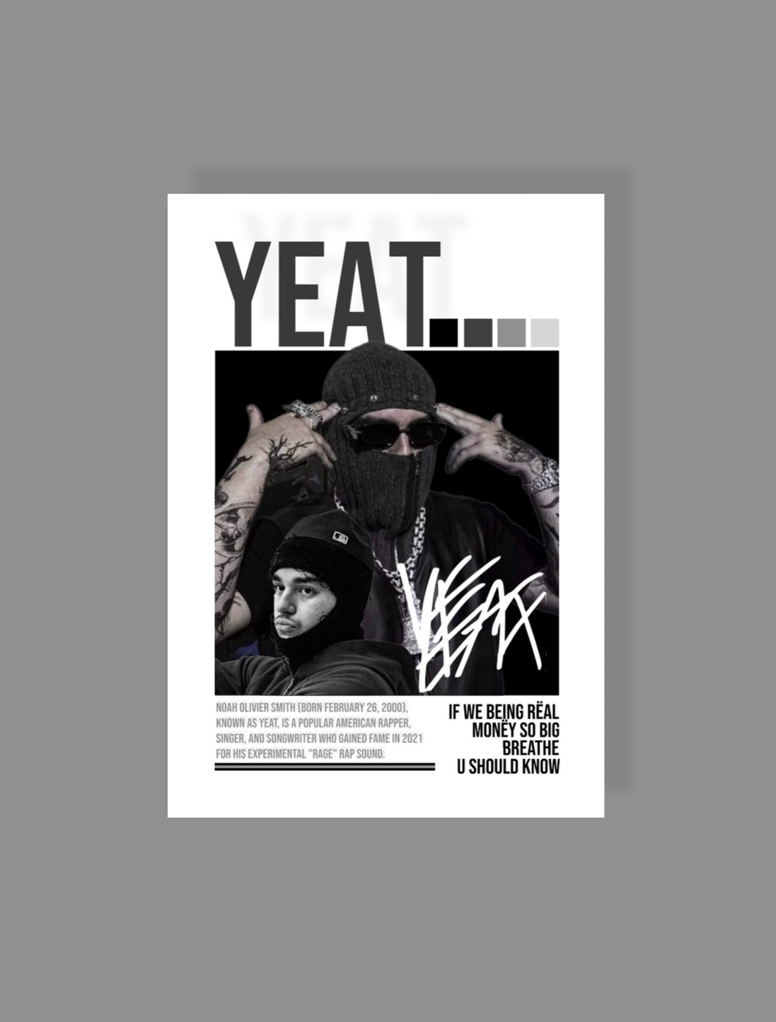 Yeat | Music Artist Poster