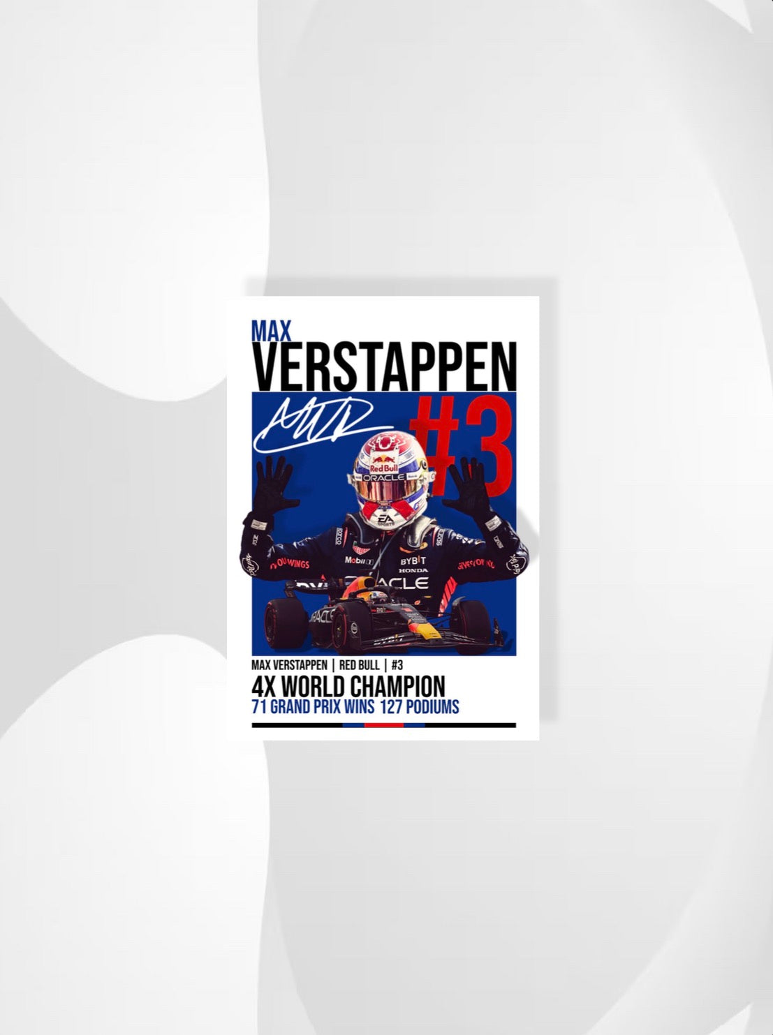 Max Verstappen Legends Edition Poster