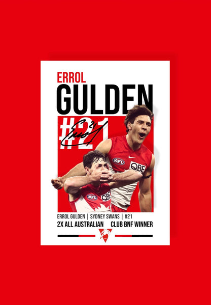 Errol Gulden | Sydney Swans AFL Poster