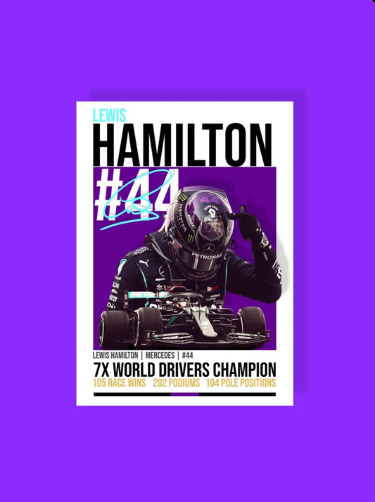 Lewis Hamilton Legends Edition Poster