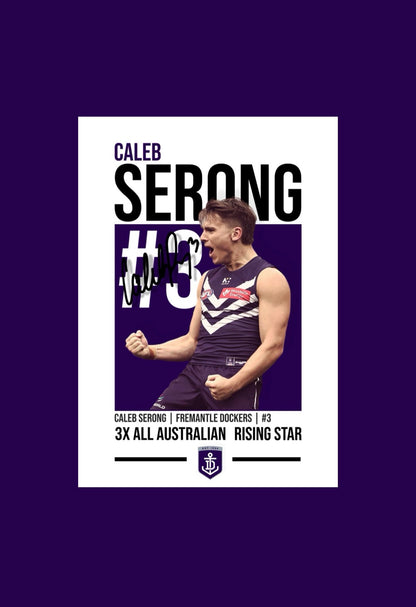 Caleb Serong | Fremantle AFL Poster