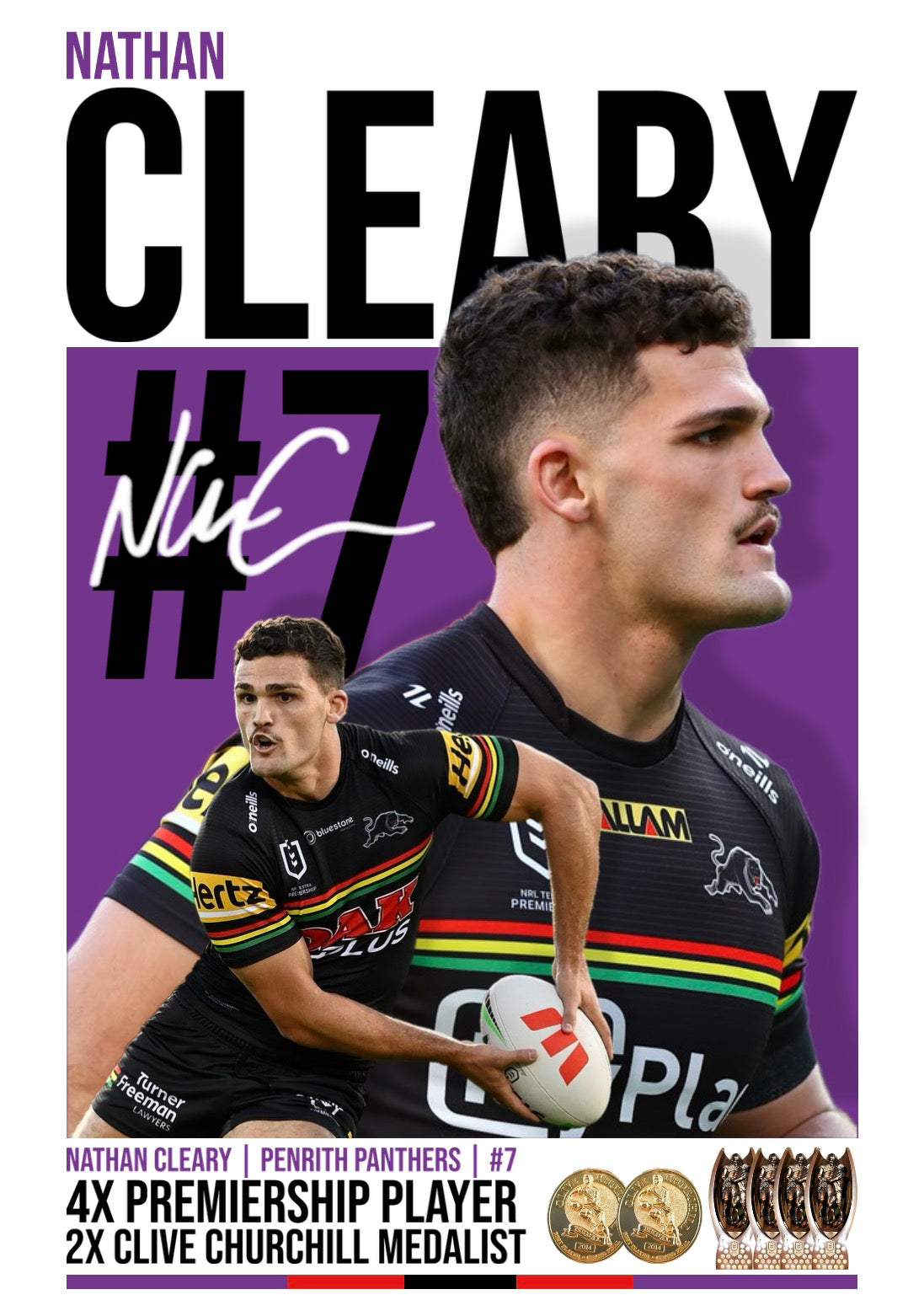 Nathan Cleary Poster (Digital)