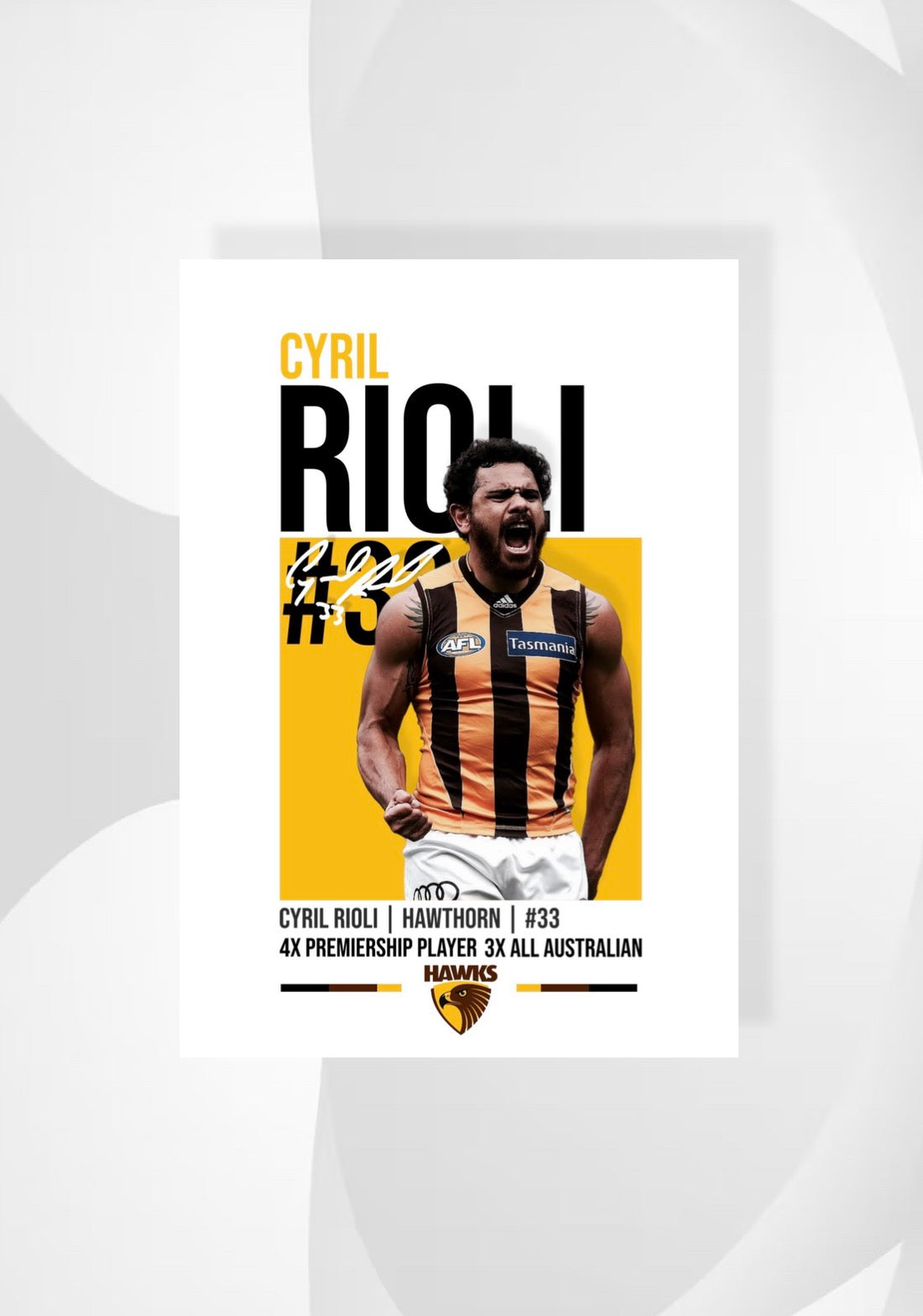 Cyril Rioli | Hawthorn AFL Poster