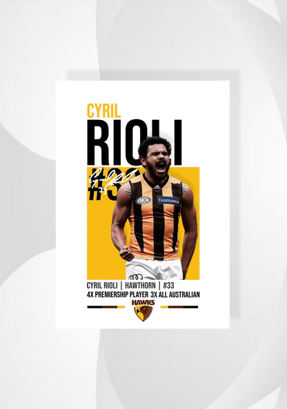 Cyril Rioli | Hawthorn AFL Poster