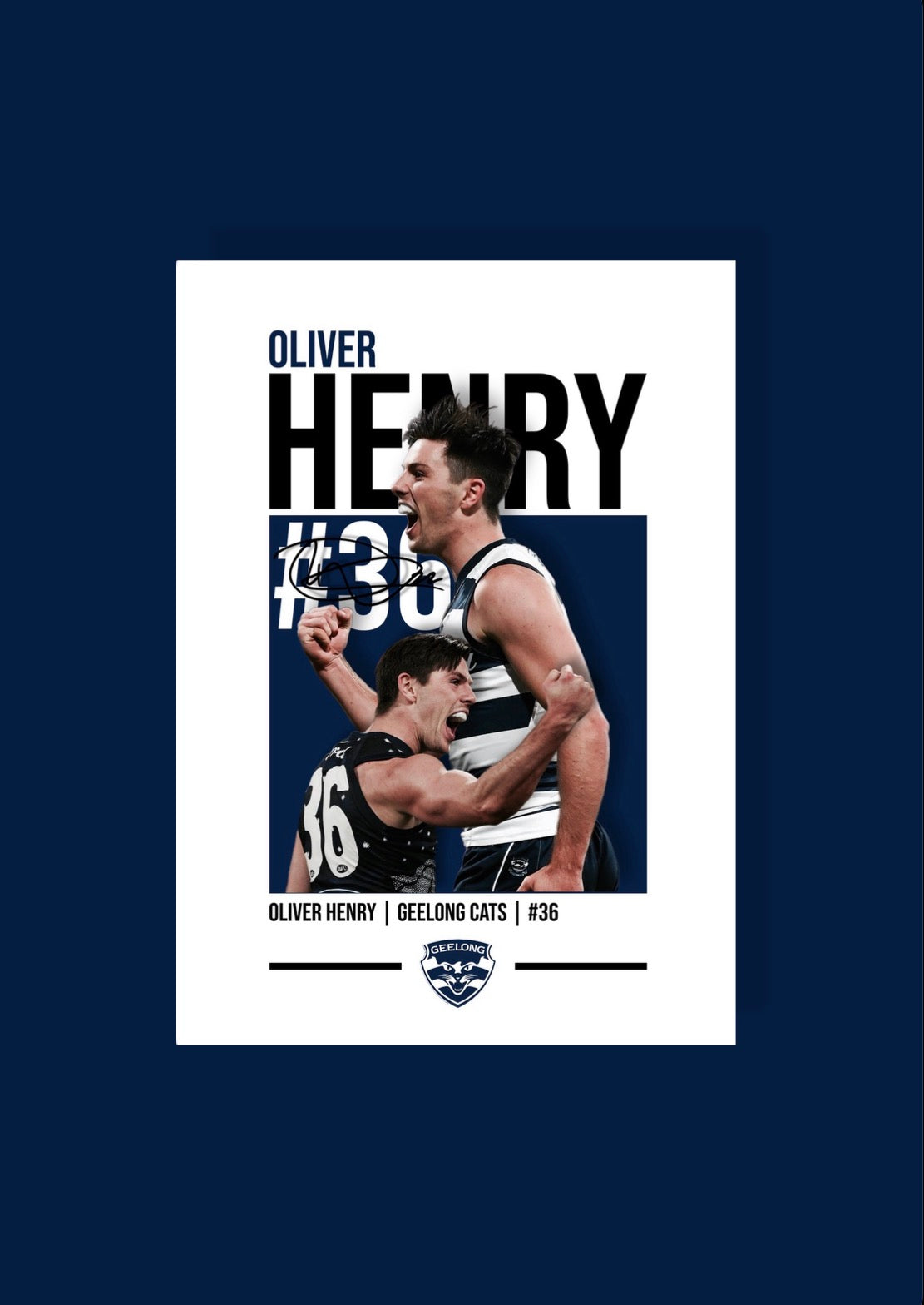 Oliver Henry | Geelong AFL Poster