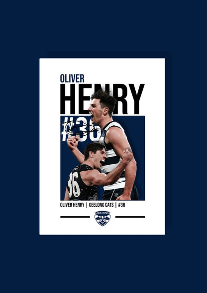 Oliver Henry | Geelong AFL Poster