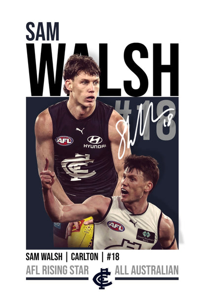Sam Walsh | Carlton AFL Poster