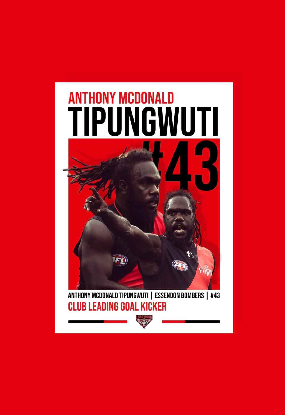 Anthony McDonald-Tipungwuti | Essendon AFL Poster