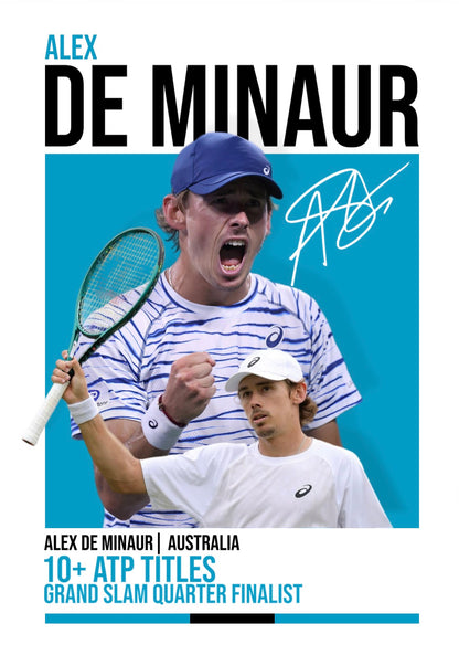 Alex De Minaur | Tennis Poster