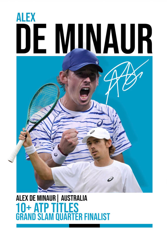 Alex De Minaur Poster