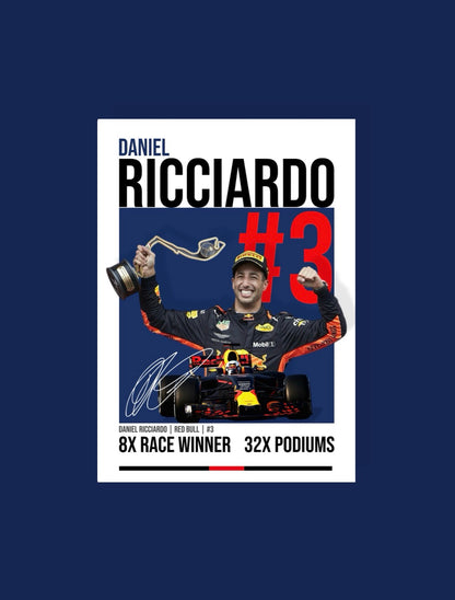 Daniel Ricciardo Red Bull Poster
