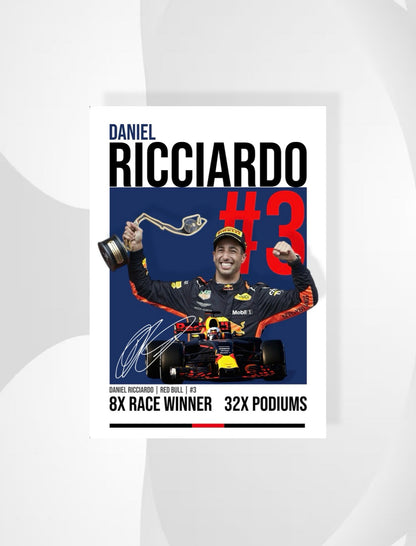 Daniel Ricciardo Red Bull Poster