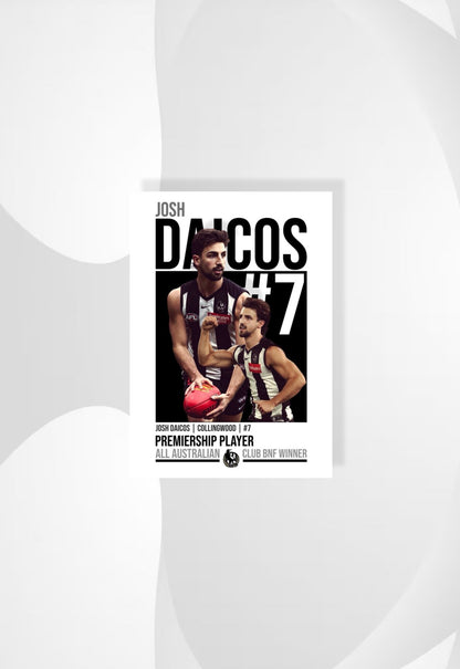 Josh Daicos | Collingwood AFL Poster