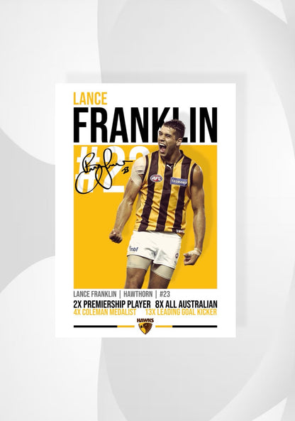 Lance Franklin Hawthorn Poster