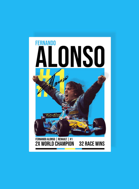 Fernando Alonso Legends Edition Poster