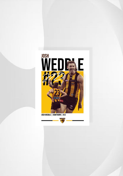 Josh Weddle | Hawthorn AFL Poster