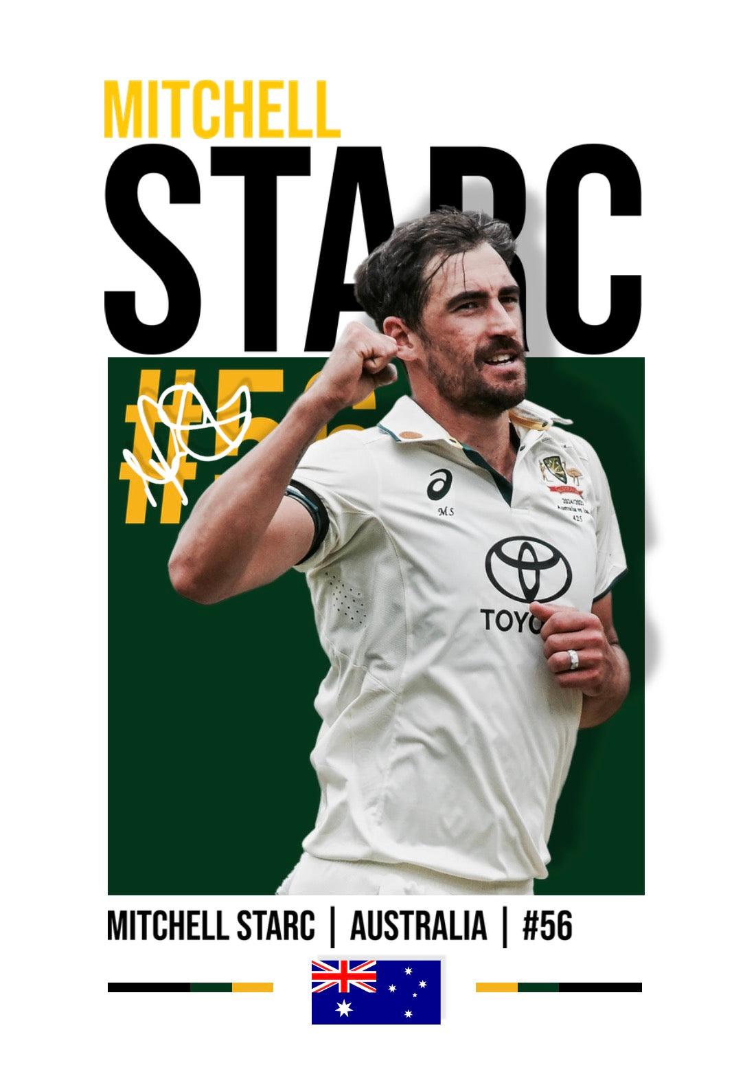 Mitchell Starc Poster