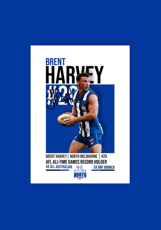 Brent Harvey | North Melbourne AFL Poster