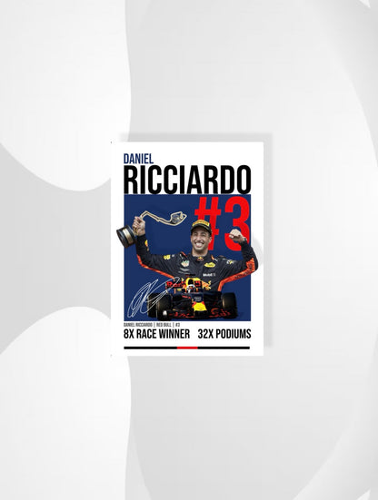 Daniel Ricciardo Red Bull Poster