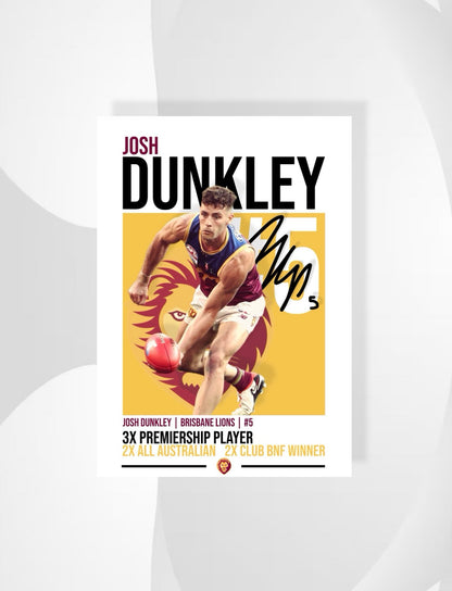 Josh Dunkley | Brisbane Lions AFL Poster
