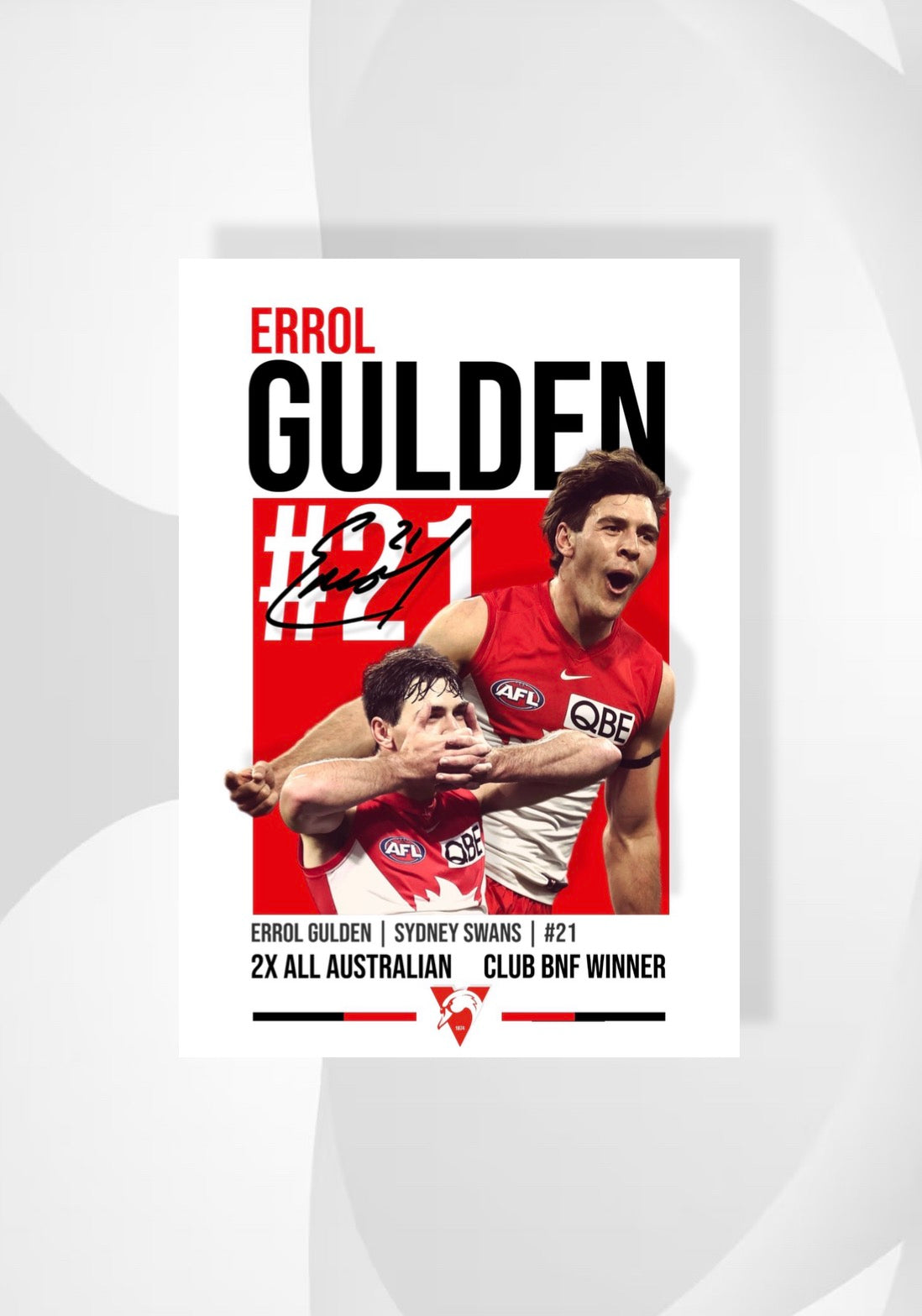 Errol Gulden | Sydney Swans AFL Poster