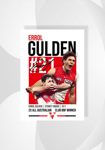 Errol Gulden | Sydney Swans AFL Poster