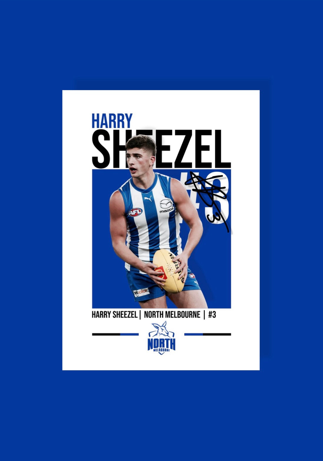 Harry Sheezel | North Melbourne AFL Poster