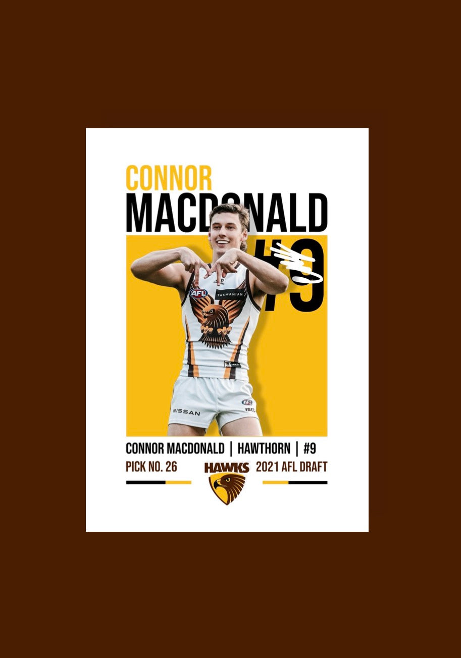 Connor MacDonald | Hawthorn AFL Poster
