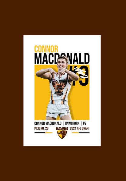 Connor MacDonald | Hawthorn AFL Poster