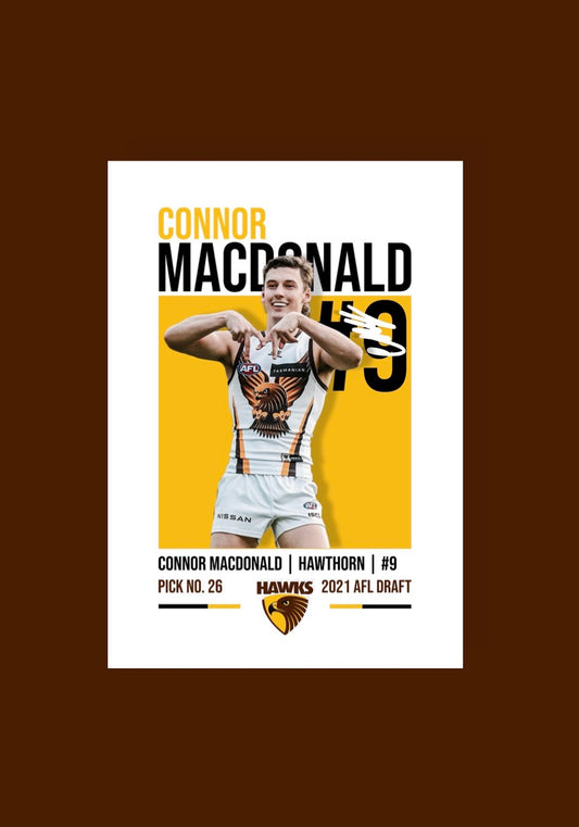 Connor MacDonald | Hawthorn AFL Poster