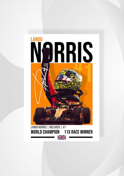 Lando Norris Poster
