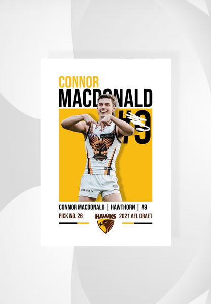 Connor MacDonald | Hawthorn AFL Poster