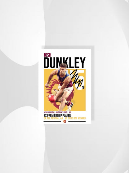 Josh Dunkley | Brisbane Lions AFL Poster