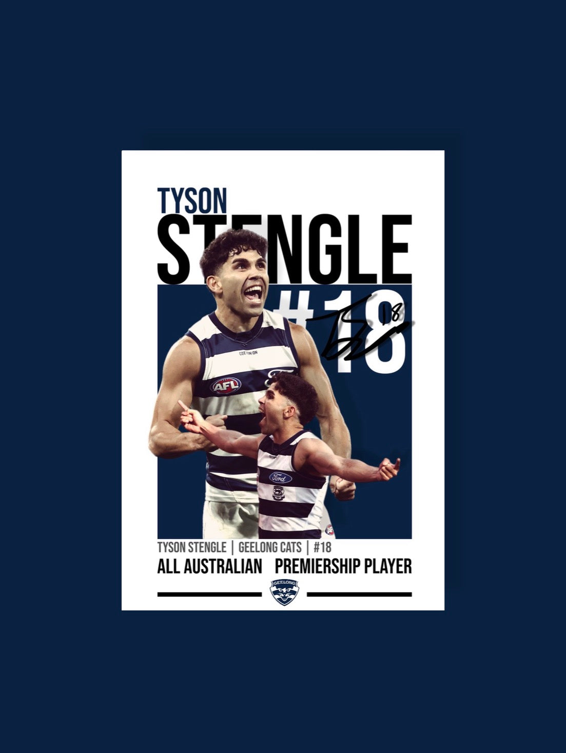 Tyson Stengle | Geelong AFL Poster