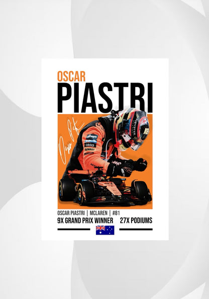 Oscar Piastri Poster