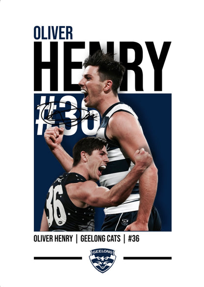 Oliver Henry | Geelong AFL Poster