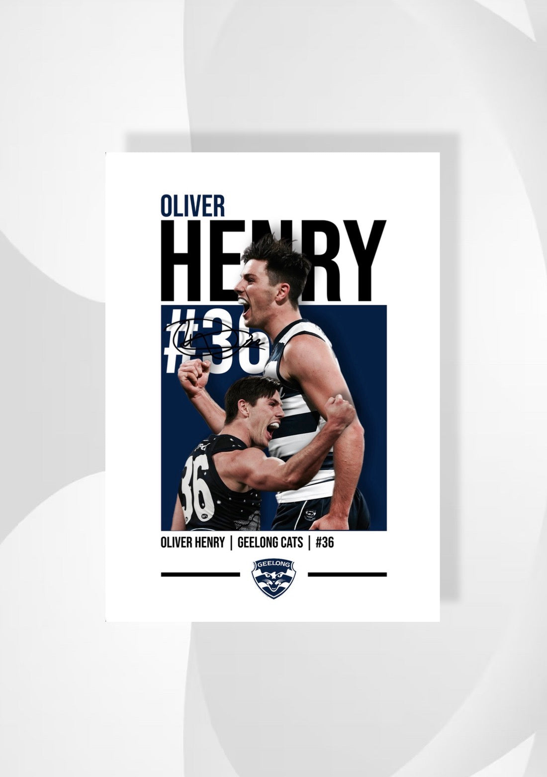 Oliver Henry | Geelong AFL Poster