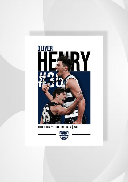 Oliver Henry | Geelong AFL Poster