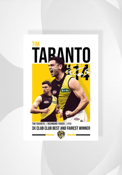 Tim Taranto | Richmond AFL Poster