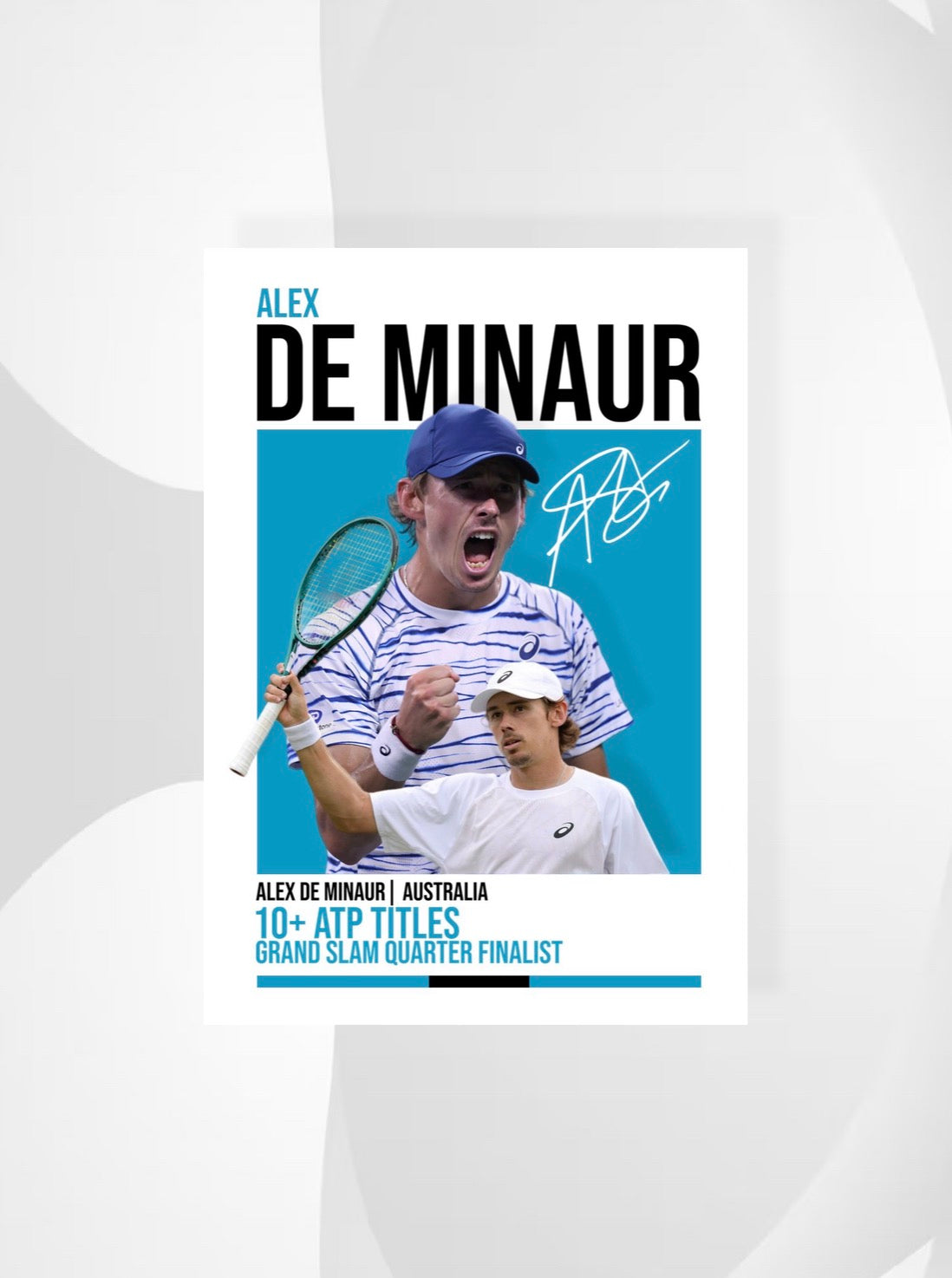 Alex De Minaur | Tennis Poster