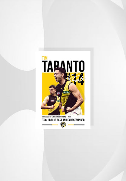 Tim Taranto | Richmond AFL Poster