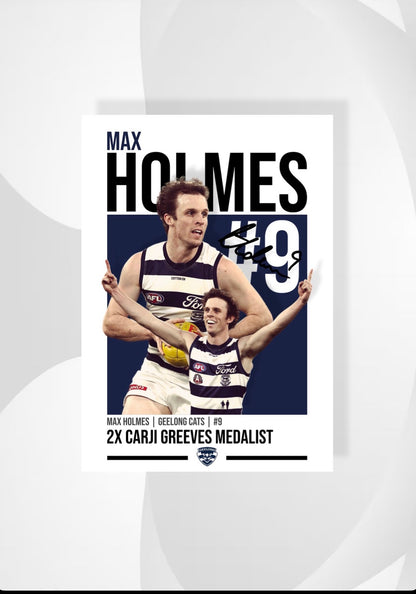 Max Holmes | Geelong AFL Poster