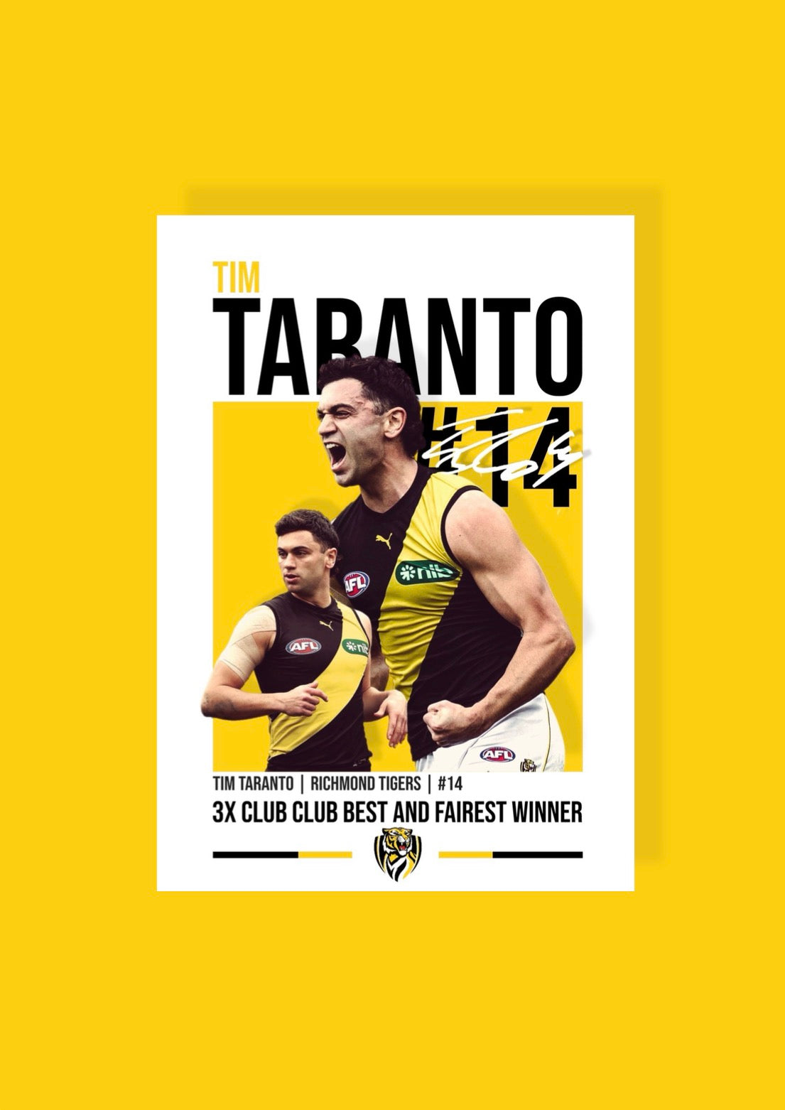Tim Taranto | Richmond AFL Poster