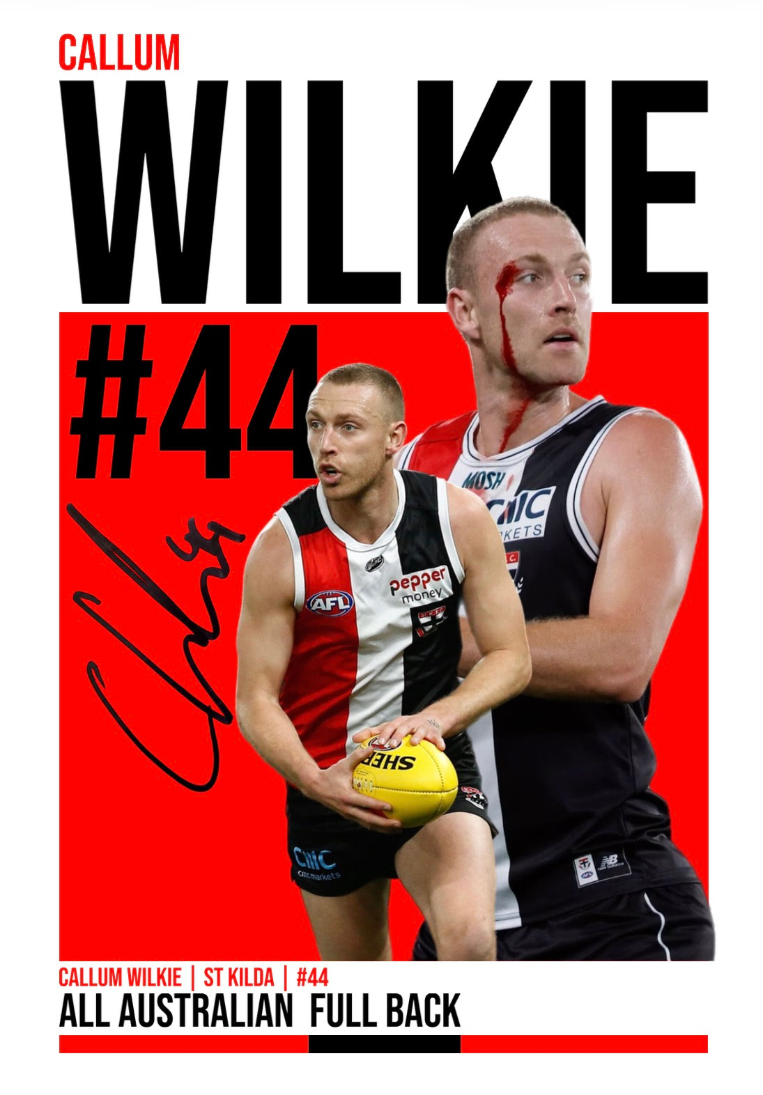 Callum Wilkie | St Kilda AFL Poster