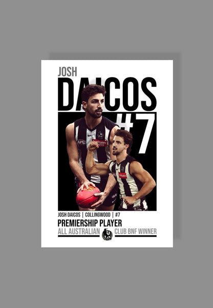 Josh Daicos | Collingwood AFL Poster