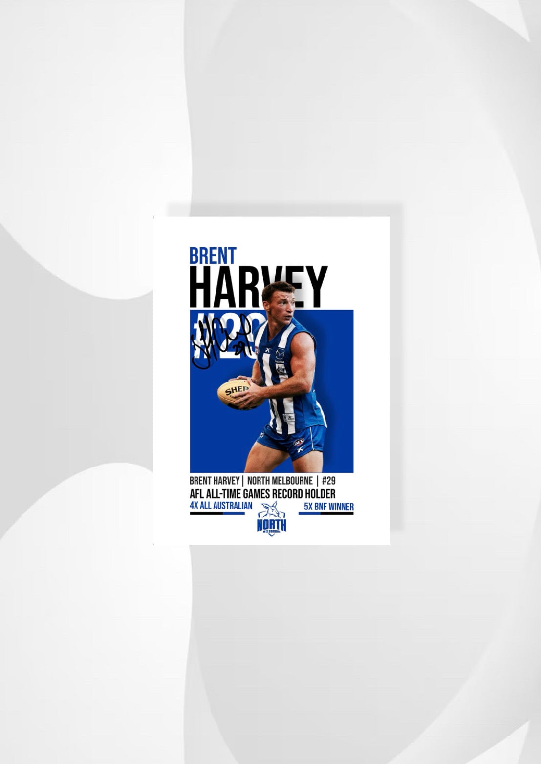 Brent Harvey | North Melbourne AFL Poster