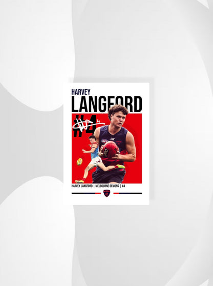 Harvey Langford | Melbourne AFL Poster