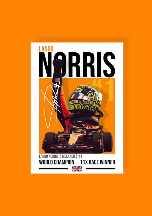 Lando Norris Poster