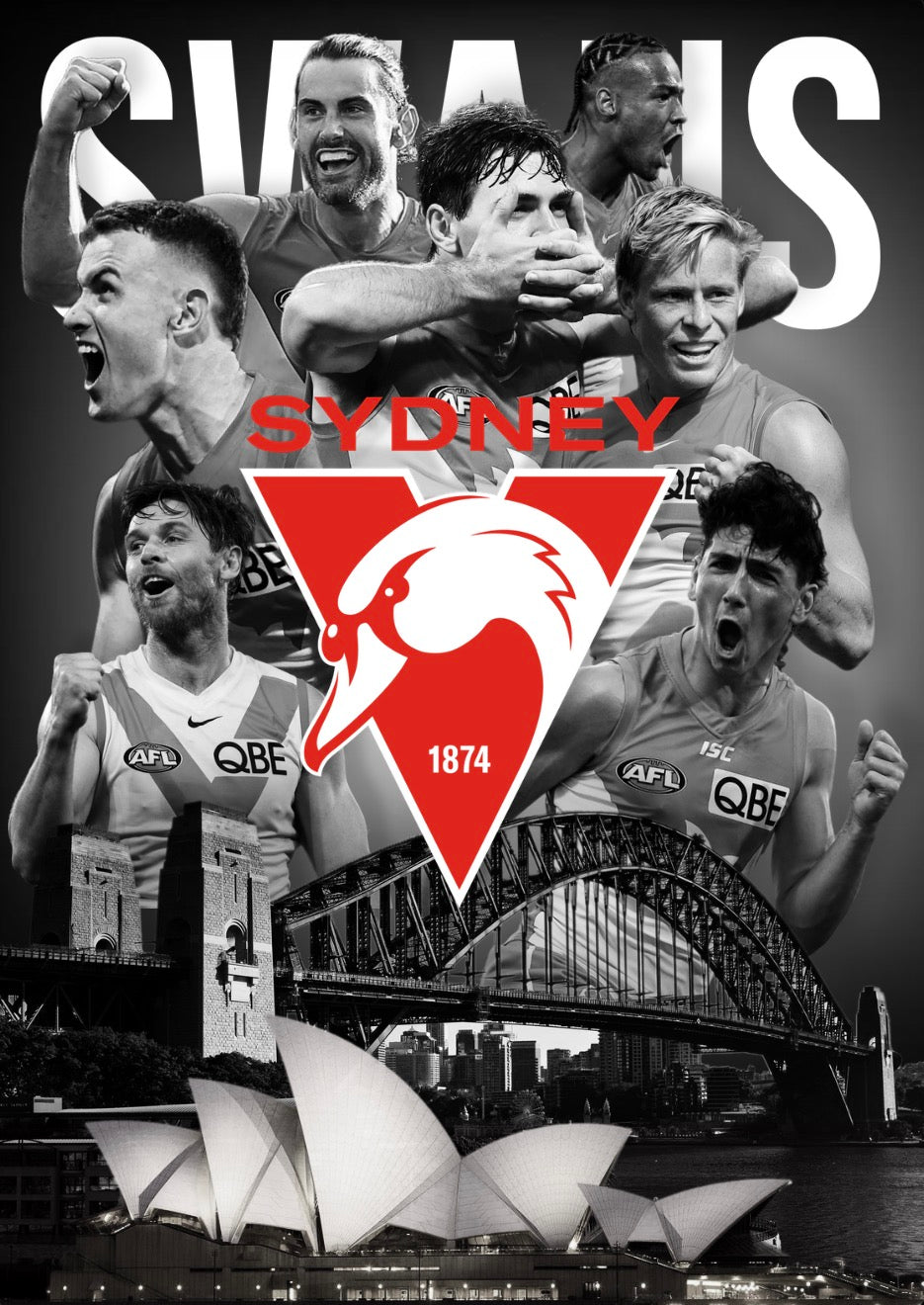 2026 Sydney Swans | AFL Team Poster