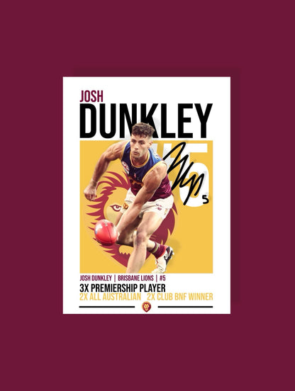 Josh Dunkley | Brisbane Lions AFL Poster
